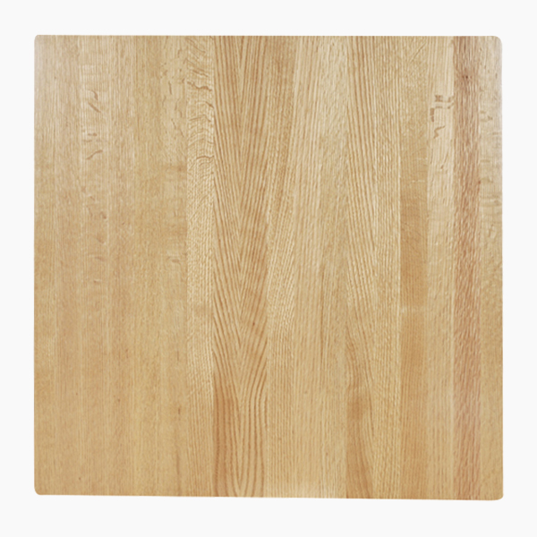 natural red oak butcher block table top color swatch